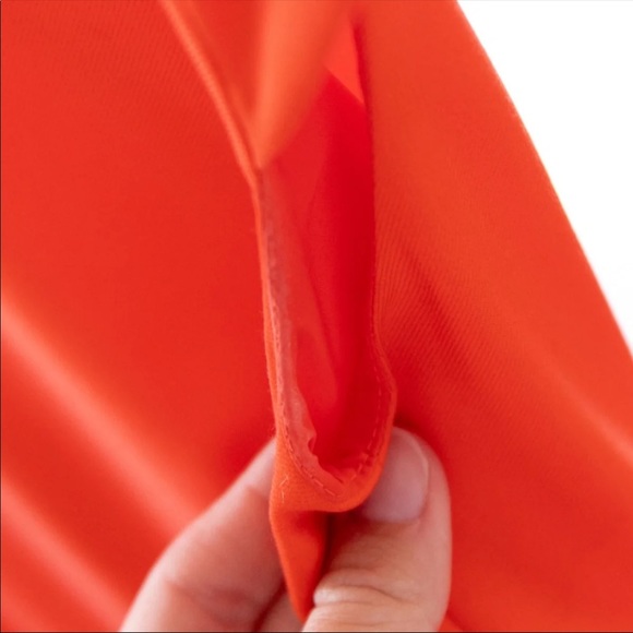 J. Crew 9am Super 120s Wool Pleated Cap Sleeve Dress size 2 - Red Orange - Picture 7 of 7